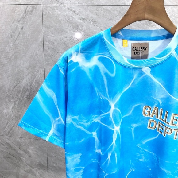 Gallery Dept Aqua Water Pattern Tee - Picture 7 of 10